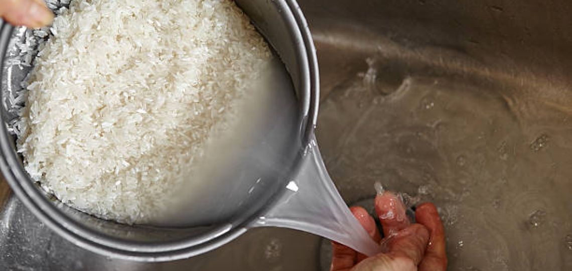 Beneficios de lavar el arroz