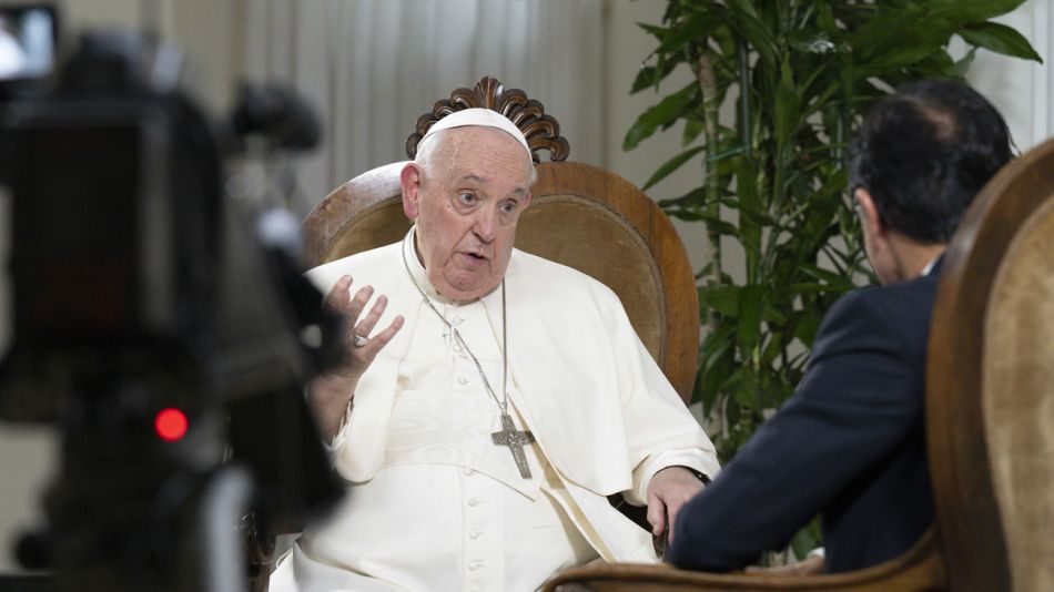 El Papa Francisco, en la entrevista con Jorge Fontevecchia.