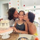 Diego Torres y Débora Bello, juntos: las fotos del cumpleaños de Nina, su única hija