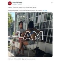 Juana Viale con su nuevo candidato en LAM