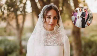 El vestido de novia estilo medieval de Iman de Jordania, la hija de Rania