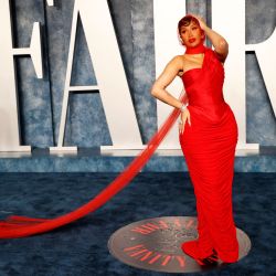 La rapera y compositora estadounidense Cardi B asiste a la Vanity Fair 95th Oscars Party en The Wallis Annenberg Center for the Performing Arts en Beverly Hills, California. | Foto:Michael Tran / AFP