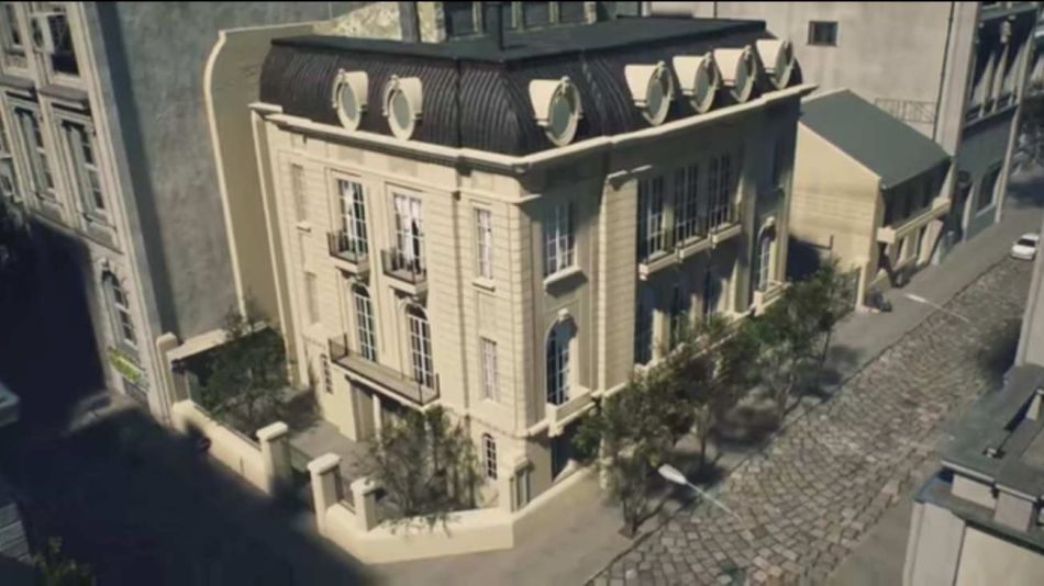 Recreación en 3D del antiguo edificio de la embajada de Israel en Argentina 20230315