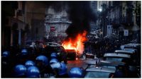 Graves incidentes en el cruce de hinchas napolitanos y alemanes