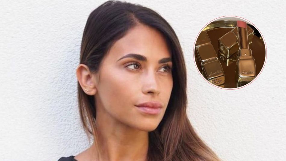 Rosa y mate Antonela Roccuzzo reveló cuál es su labial favorito