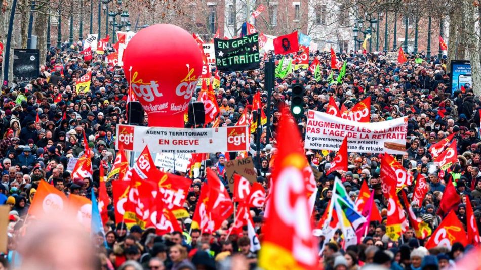 La reforma jubilatoria generó protestas en Francia.