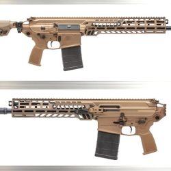 Menos la posibilidad de disparar en full automatic, el MCX Spear es casi una copia exacta del fusil de asalto Sig Sauer XM7, el arma de escuadrón de próxima generación recientemente estrenada por el US Army. 