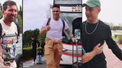 Lionel Messi, Paulo Dybala y Lautaro Martínez