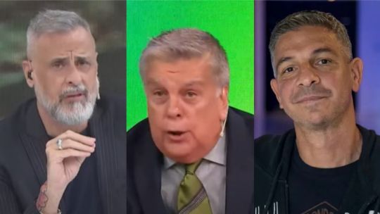 Jorge Rial, Luis Ventura y Marcelo Corazza
