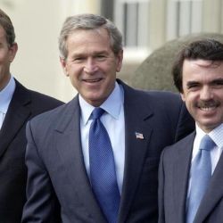 Bush, Blair y Aznar