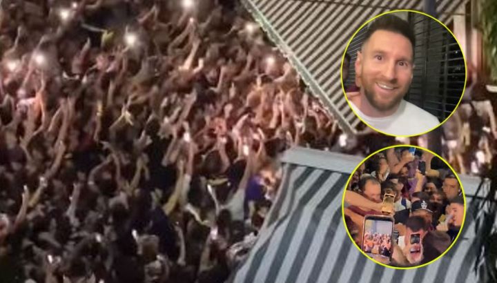 Messi fue con su familia a una parrilla en Palermo y causó locura total: el impactante video