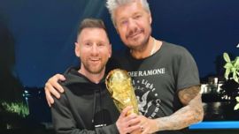 Lionel Messi con Marcelo Tinelli