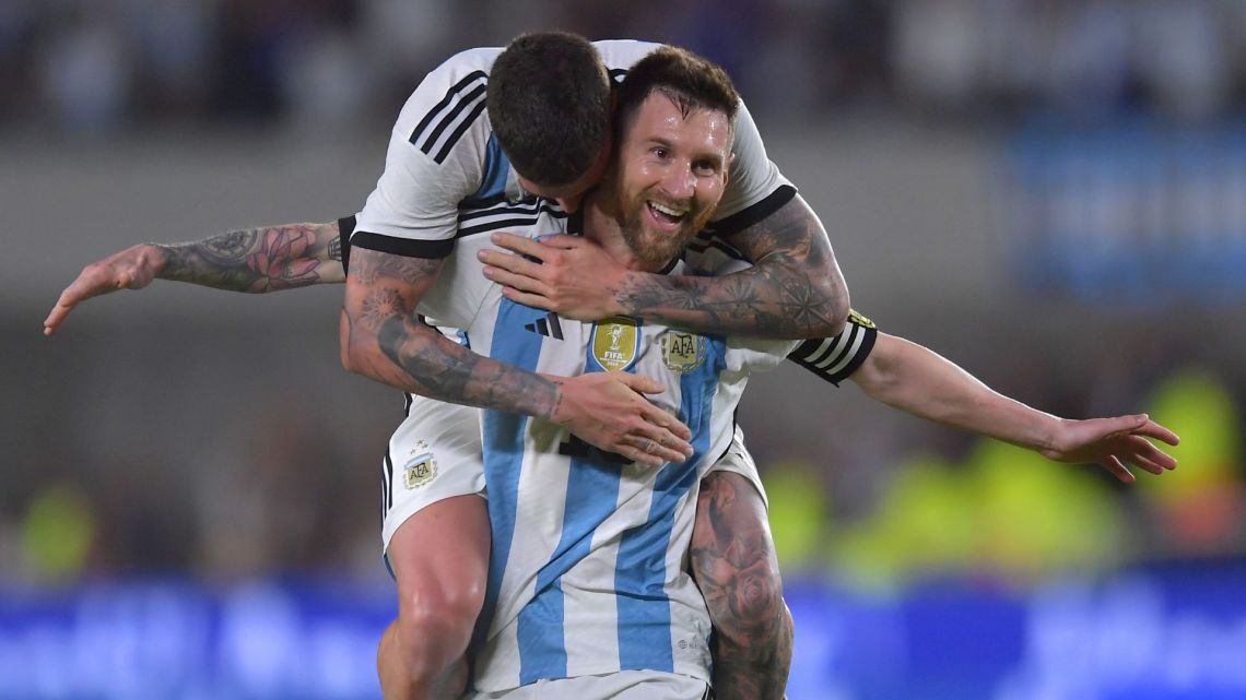 Argentina derrotó a Panamá y Lionel Messi logró una nueva marca