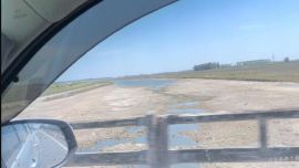 El río Salado está secándose día tras días.