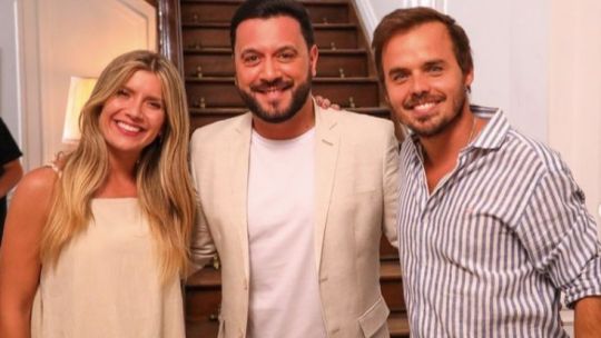 Lucas Sugo con Laurita Fernández y Benja Rojas