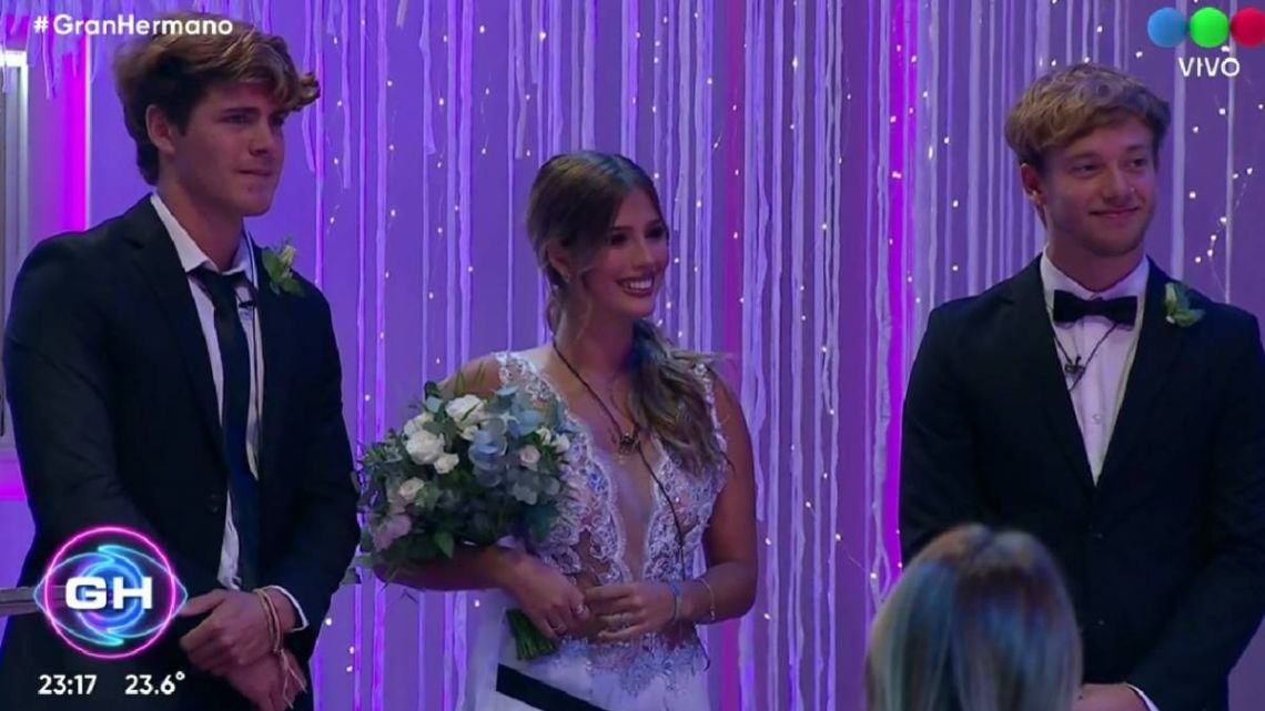 Julieta, Nacho y Marcos Casaron en Gran Hermano: «Vivan los novios»