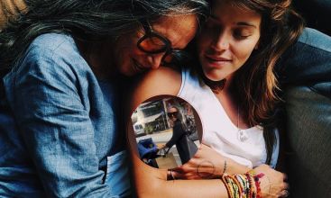 Calu Rivero subió una tierna foto de Tao junto a su mamá: "Paseo del amor"