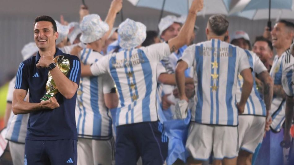 Cómo fue la fiesta del campeón del mundo en el Monumental