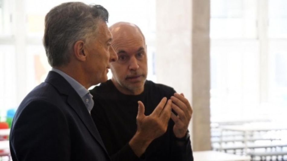 Horacio Rodríguez Larreta y Mauricio Macri se ven las caras