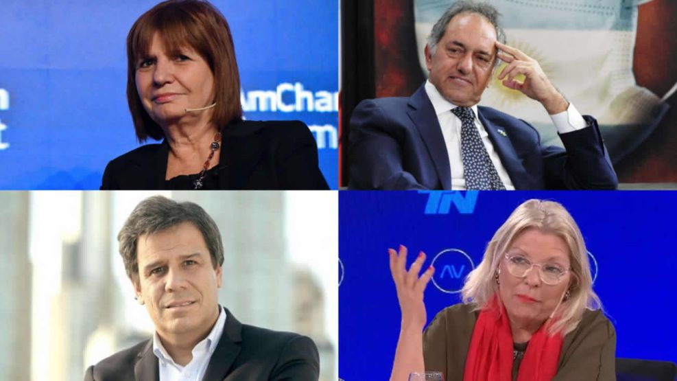 Bullrich, Scioli, Manes, Carrió