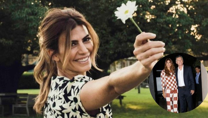 El look de Juliana Awada en la boda de María Eugenia Vidal con Quique Sacco