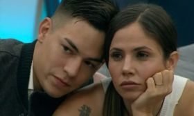 Romina Uhrig y su sobrino, Fabián Herrera