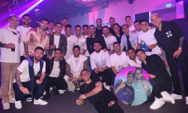 Fiesta de la selección con La T y la M y Wos