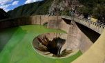 Gracias a las fuertes lluvias, el dique San Roque rebalsa de agua