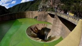El dique San Roque está a punto de colmarse de agua.