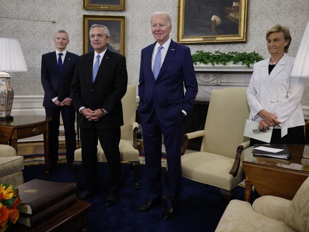 Alberto Fernández fue recibido por Joe Biden en la Casa Blanca | Perfil