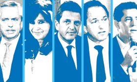 Leaders, Frente de Todos: Alberto Fernández, Cristina Fernández de Kirchner, Sergio Massa, Daniel Scioli, Eduardo 'Wado' de Pedro.