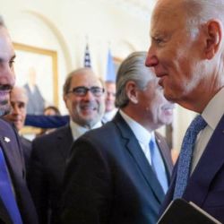 Cafiero con Biden en la Casa Blanca | Foto:CEDOC