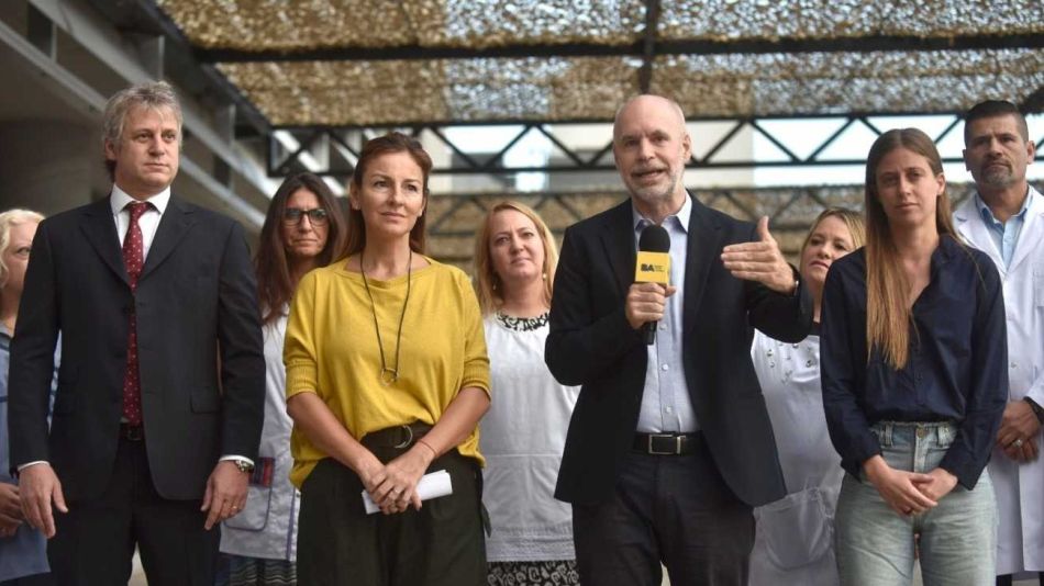 Horacio Rodríguez Larreta en conferencia de prensa
