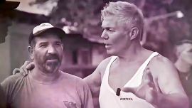 Auge, uno de los asesinos de Cabezas, con Burlando