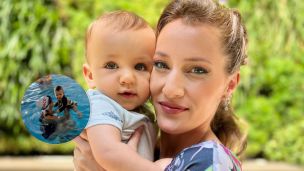 Mica Viciconte mostró a su hijo Luca Cubero en una clase de "matronatación": de qué trata esta actividad