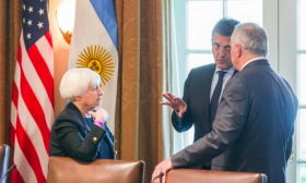 US Treasury Secretary Janet Yellen, Economy Minister Sergio Massa, US Ambassador to Argentina Marc Stanley