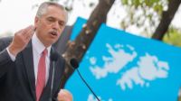 En medio del discurso por Malvinas, Alberto Fernández en campaña