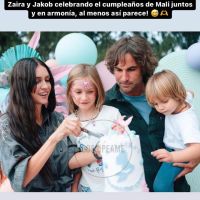 Zaira Nara y Jakob Von Plessen, juntos: las fotos de la expareja en el cumple de Malaika