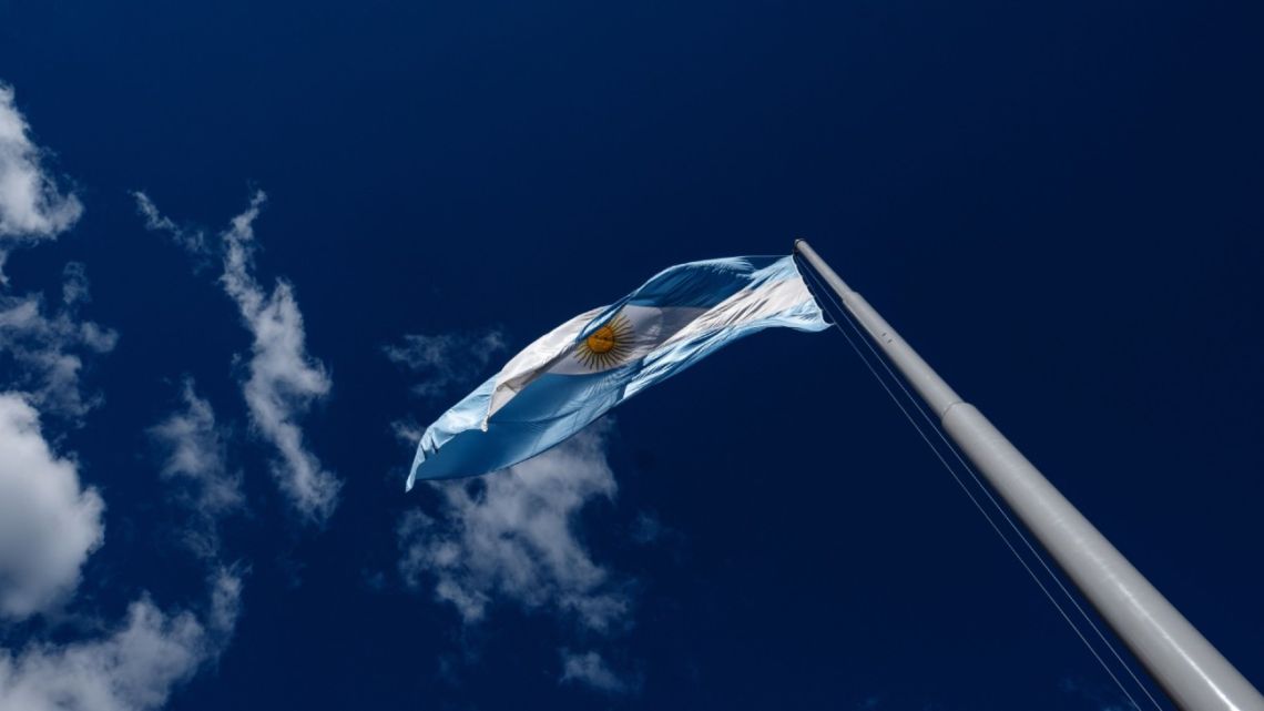 Argentina flag.