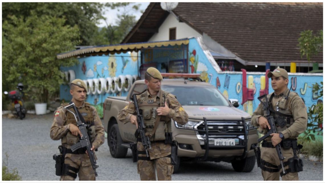 “Massacre in Southern Brazil Kindergarten: Four Children Killed and Four Injured by Axe-Wielding Attacker”