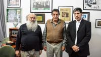 CON PÉRSICO. Abal Medina se acercó al Evita de la mano del "Chino" Navarro