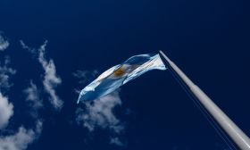 Argentina flag stock
