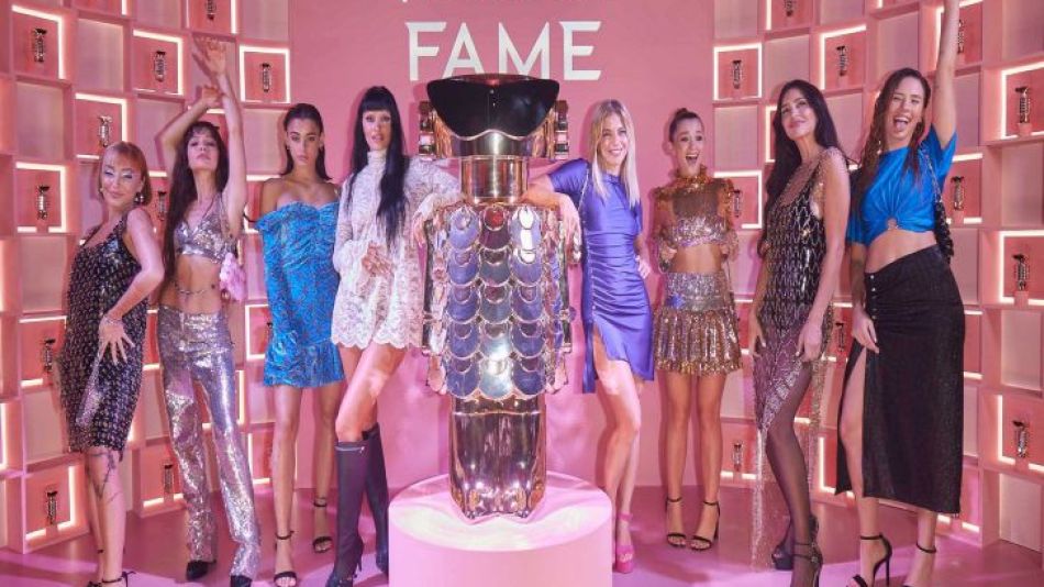 Tuli Acosta, Brenda Asnicar, Sofi Fernández, Oriana Sabatini, Justina Bustos, Minerva Caseros, Zaira Nara y Delfina Chaves disfrutaron la experiencia Fame