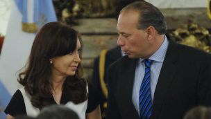 Cristina Kirchner y Sergio Berni, en una foto de archivo de un acto en en el Congreso.