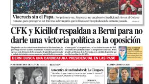 La tapa del Diario PERFIL del sábado 8 de abril de 2023