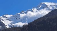 Avalancha en los Alpes franceses