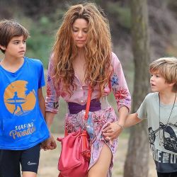 Shakira y sus hijos Milan y Sasha | Foto:CEDOC