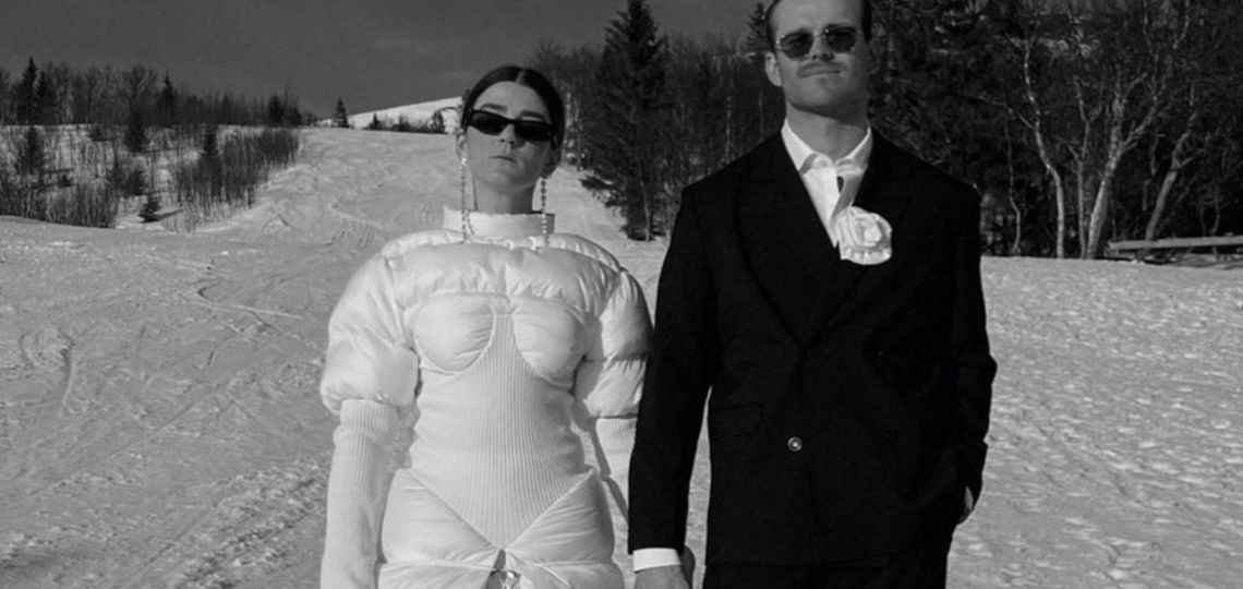 El vestido de novia inspirado en la ropa de esquí
