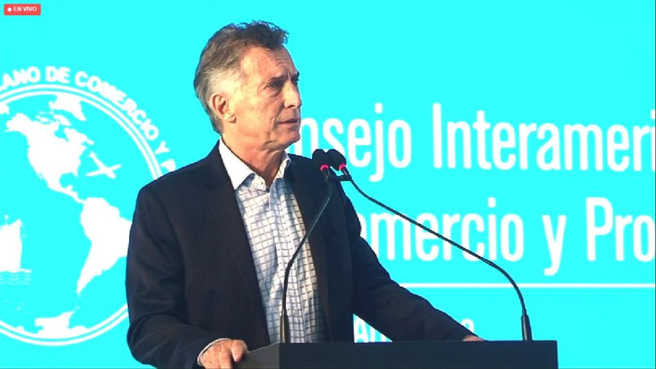 Mauricio Macri en el almuerzo del Cicyp