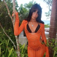 Aitana, la novia de Sebastián Yatra, marcó tendencia con una microbikini tejida